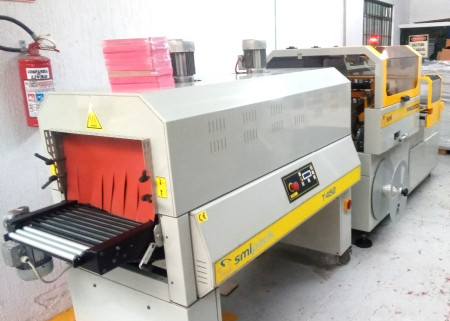 SELADORA SHRINK SMYPACK FP6000CS ANO 2009, ALIMENTAÇÃO CONTINUA, ESTEIRA DE ENTRADA, TÚNEL DE ENCOLHIMENTO, FORMATO MAX. PACOTES 600 X 510 MM, ALTURA MAX.200 MM, PRODUÇÃO 3600 PACOTES/H, EQUI. TOTALMENTE REFORMADO, VALOR DO EQUIPAMENTO: R$ 145.000,00